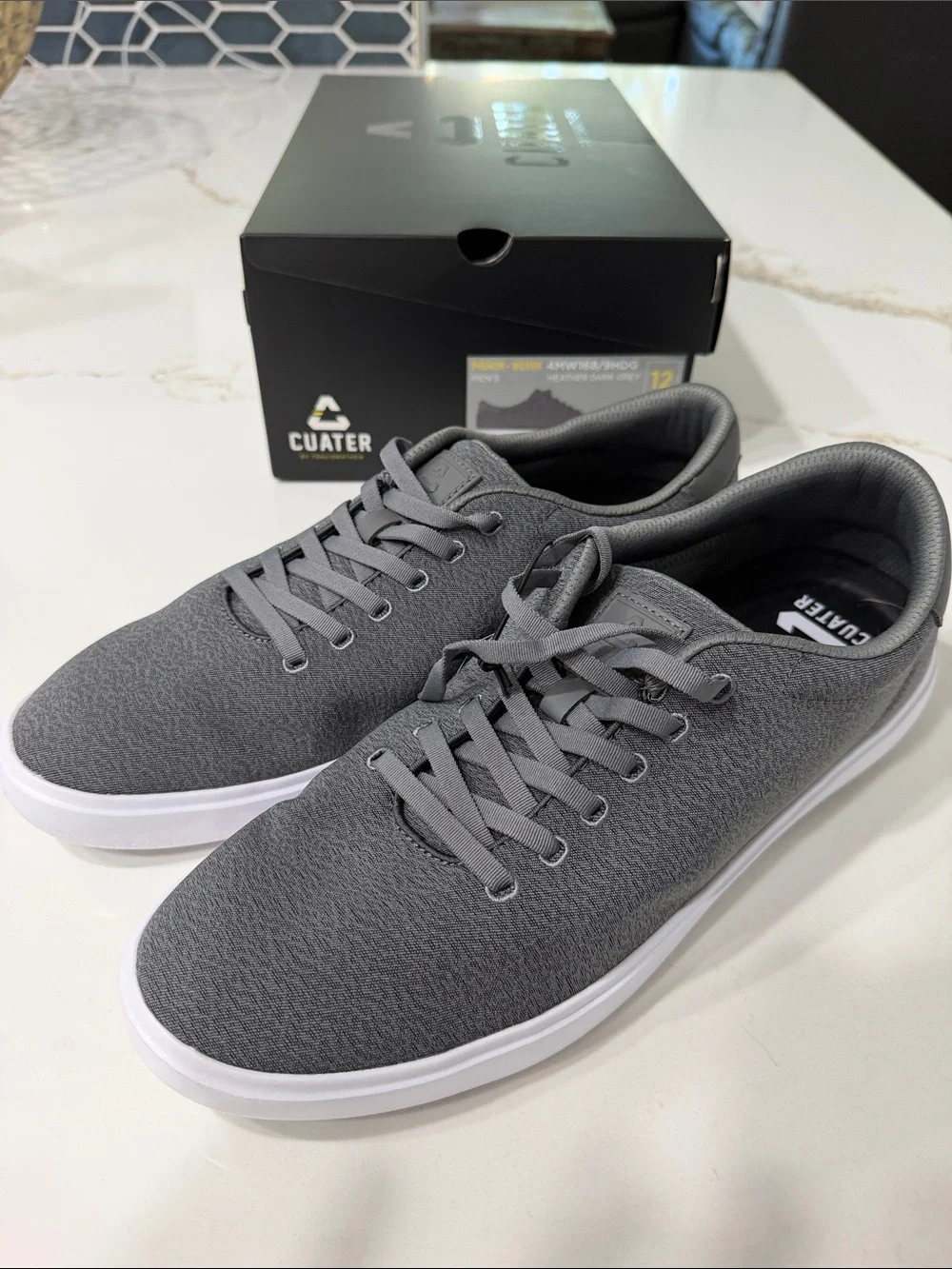 NWT Cuater by Travis Mathew Phenom Woven in Heather Dark Grey | 12